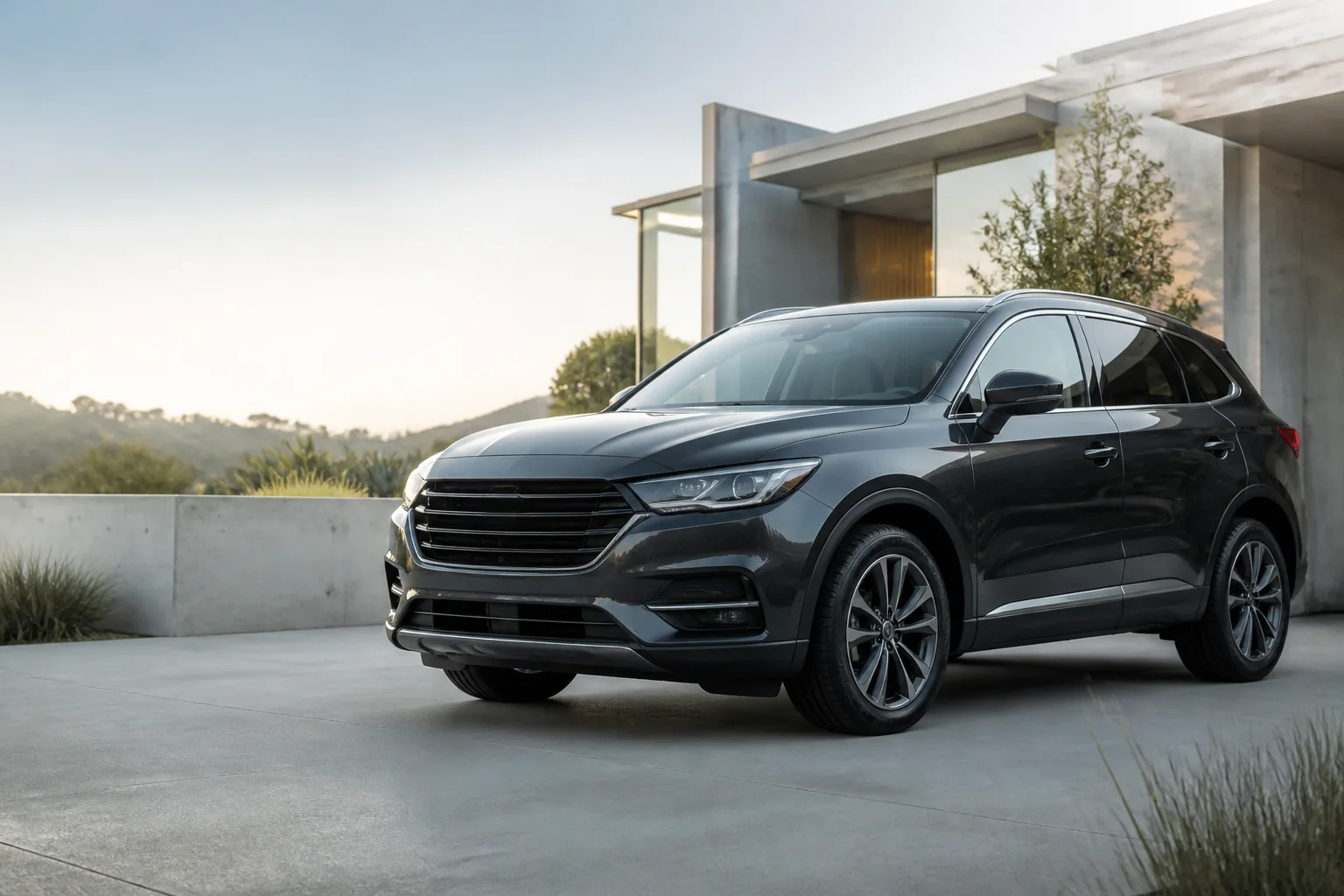 Graphite crossover ready for a vehicle history check